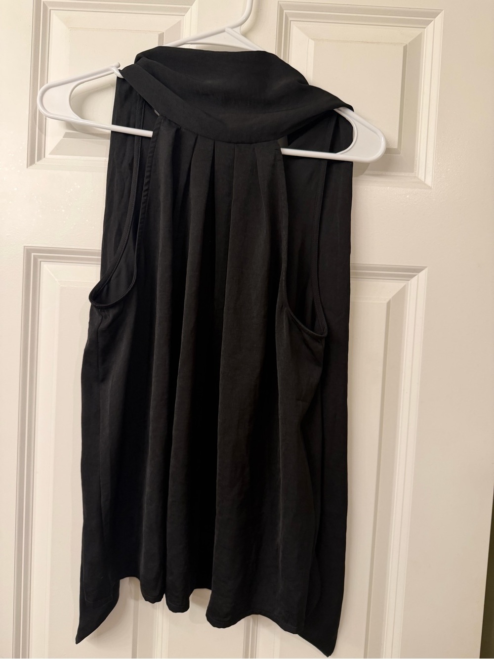 Banana Republic Black Draped Sleeveless Tank